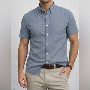 International Report Men’s Button Up Collar Shirt - 2XL